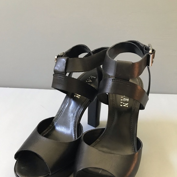 Ralph Lauren Black Leather Heels - Picture 3 of 6